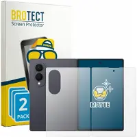 BROTECT - Screenprotector voor Samsung Galaxy Z Fold 8 (Voor+Achter) - Folie Beschermfolie matte 2 Stuks