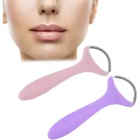 Snq 2-delige Spring Gezichtshaarverwijderaar - Roestvrij Staal en Kunststof Draagbare Threading Epilator voor Vrouwen - Ergonomisch Ontwerp voor Bovenlip Kin Wangen Hals