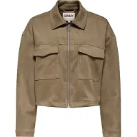ONLY - ONLSTINA FAUX SUEDE JACKET PNT NOOS - Dames - Gewatteerde jassen