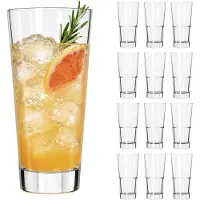 Libbey Endeavor Cooler Drinkglazen - Waterglazen Set - Ster Motief - 592 ml - 12 Stuks