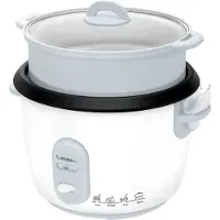 SP Rijstkoker - Capaciteit 10 Kopjes - Rijstkoker met Keramische Binnenpan - Multifunctioneel - Wit - 30cm x 30cm x 31cm