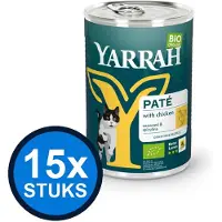 Yarrah 15x cat bio blik paté kip 400gr