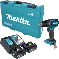 Makita DHP 485 RGK accu-slagboormachine 18 V 50 Nm borstelloos + 2x accu 6,0 Ah + oplader + koffer