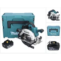 Makita DHS 661 T1J accu-handcirkelzaag 18 V 165 mm borstelloos + 1x accu 5,0 Ah + Makpac - zonder oplader