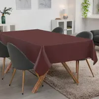 ANRO Tafelkleed Effen linnenlook Meerkleurig 180x140cm Met sierband Afwasbaar Waterafstotend