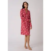 Damart - Thermolactyl nachthemd met knoopsluiting - Dames - Roze - 54-56 (XXL)