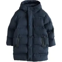 Next - Jongens - Waterdichte, gewatteerde lange jas - Blauw