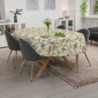 ANRO Tafelkleed Herfstbladeren Meerkleurig Ovaal 220x140cm Met sierband Afwasbaar Waterafstotend