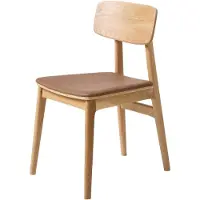 Nest of Nora Set van 2 - Houten eetkamerstoelen Ava - Eiken - Tan