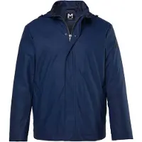 Men Plus - Heren - Jack afneembare capuchon - Navy blauw - Maat 6XL