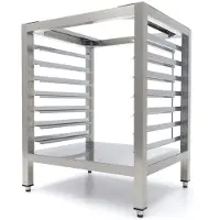 Maxima - Tafel voor combi-stoomoven met opbergruimte - Inzetbak - 7x 1/1 GN