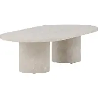 Nest of Nora Salontafel ovaal 120x60 cm - Marmerlook - Beige