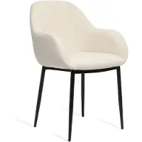 Nest of Nora Set van 2 - Eetkamerstoelen Elya - Stof - Comfortabel Design - Beige