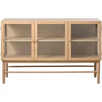 Nest of Nora Dressoir Mona - met glazen deuren - Eikenhout - Naturel.
