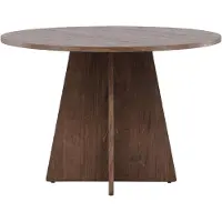 Nest of Nora Ronde eettafel Kuna - ⌀110 - Houtfineer - Mocca