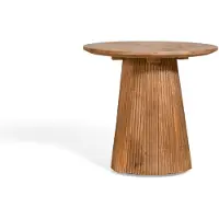 Nest of Nora Bijzettafel Nala - mangohout rond Ø50 cm - Lichtbruin