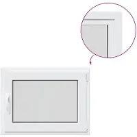 vidaXL Kelderraam RISOR 80 x 55 cm PVC en Glas