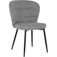 Nest of Nora Set van 2 - Eetkamerstoelen Lilly stof - Grijs