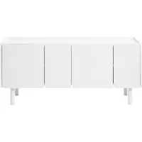 Nest of Nora Houten dressoir Jana - met 4 deuren - Opbergkast - Wit