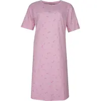 Temptation Dames Big Shirt - Korte Mouwen - Rond Hals - Roze - Maat 4XL
