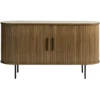 Nest of Nora Dressoir Nova - 140 cm breed - Met schuifdeuren - Eikenfineer - Bruin