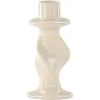 Nest of Nora Kandelaar keramiek - Kaarsenhouder 12 cm - Beige