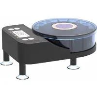 Happiq Visvoerdispenser - Timerfunctie met USB Opladen - voor aquarium en vissenverzorging - Zwart Kunststof - 150 cm