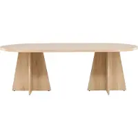 Nest of Nora Ovale eettafel Kuna - 230 x 115 - Houtfineer - Naturel