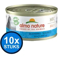 Almo Nature 10x HFC - Kattenvoer Natvoer Blik - Gelei - Makreel - 70g