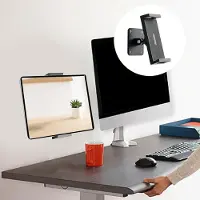 COOAU Telefoonstandaard - Wandmontage - Verstelbaar - 360° Draaibaar - Geschikt voor Apparaten van 4 Tot 12,9 Inch