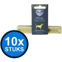 Renske 10x - Chhurpi kauwkluif M 61gr - Hondenvoer Snacks - 61 g