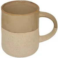 Secret De Gourmet koffie kopjes - Ancient Cairo - 1x stuks - taupe/beige - 340 ml - mokken - keramiek - met stijlvol decoratie motief