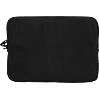 Kwmobile Tablet Hoes voor 9,7"-11" Tablet - Tablet Flip Case met Klein Vak - Ribstof Neopreen Hoes - zwart