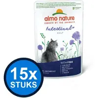 Almo Nature 15x Holistic Sensitive Vis - Kattenvoer Natvoer Zakjes - 70g