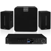 Audizio HiFi set - Stereo installatie met tuner, speakers en subwoofer - Wifi radio, DAB en Bluetooth