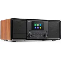 Audizio DAB radio - Palmi - Radio met cd speler - Bluetooth radio - FM, DAB+ en USB - Houtlook