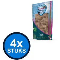 Renske 4x - Gezonde beloning hond crunchy lam 1100gr - Hondenvoer Snacks - 1.1 kg