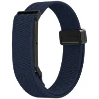 Bandz Nylon bandje met magnetische aansluiting geschikt voor Fitbit Air - Donkerblauw