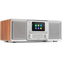 Audizio DAB radio - Palmi - Radio met cd speler - Bluetooth radio - FM, DAB+ en USB - Zilver