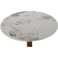 Pole to Pole Ronde Bistro Keukentafel Keramisch Marmer