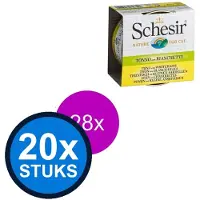 Schesir 20x - Complementary - Kattenvoer - Bouillon in blik - Tonijn - 70g