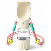VHV - Honden Drinkfles - 2-in-1 250+180 ml Waterfles met Voerbak - Voor Buiten