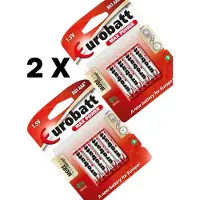 Eurobatt AAA R3-batterijen – Max Power (4 stuks, blisterverpakking)