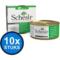 Schesir 10x hond blik gelei kipfilet 150gr
