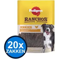 Pedigree 20x - Ranchos Jerkies Kip - Hondenvoer Snacks - 70 g