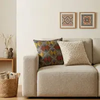 AW Gifts Classic Cushion Cover - Neutral Geo Creme - 45x45cm