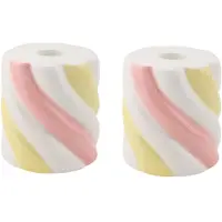 Housevitamin Marshmellow kandelaar (set 2) -