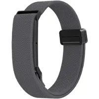Bandz Nylon bandje met magnetische aansluiting geschikt voor Fitbit Air - Donkergrijs
