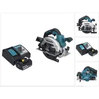 Makita DHS 661 RG1 accu-handcirkelzaag 18 V 165 mm borstelloos + 1x accu 6,0 Ah + oplader