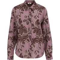 We fashion - Dames blouse met print - Regular fit - Oudroze - Maat: XXL